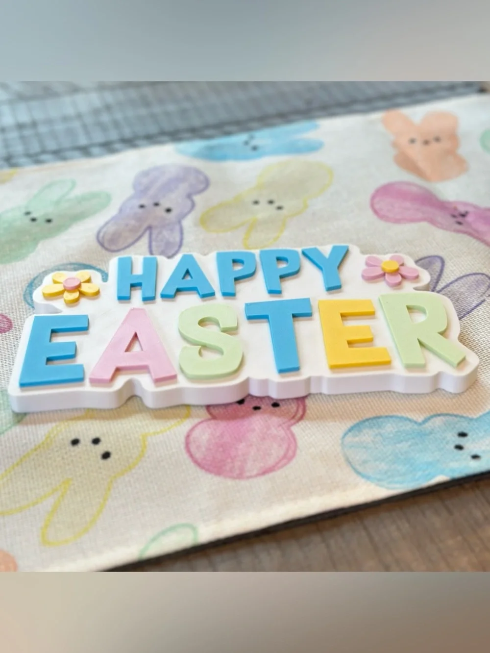 Happy Easter Pastel Holiday Sign